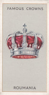 Rumania - Famous Crowns 1938  -  Phillips Cigarette Card - Original - Royalty - Phillips / BDV