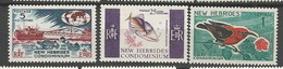NOUVELLES-HEBRIDES  N° 242 à 244 NEUF* TRACE DE  CHARNIERE / MH - Unused Stamps