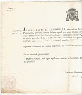 JC , Litterae Ordinat. , JOANNES-BAPTISTA DE BOUILLE , évêque De POITIERS , 1824 , Cachet , 2 Scans,  Frais Fr 3.35 E - Documents Historiques