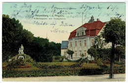 Meyenburg I.d. Prignitz - Wilhelmsplatz Mit Bankgebäude - Meyenburg