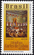 BRAZIL 2021 - 200 YEARS OF INDEPENDENCE SERIES -  BICENTENNIAL OF LISBON COURTS -  MINT - Neufs