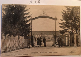 Cpa, Militaria, Commercy, Entrée De La Caserne Ondinot (animation),éd P.Thénot - C.Dor, MEUSE 55, Non écrite - Commercy