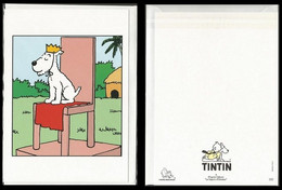 Kuifje / Tintin - Milou / Bobbie - Carte Postal - Postcard - D'après Le Sceptre D'Ottokar - Sous Blister - Philabédés