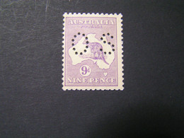 AUSTRALIA 1913-33 SMALL OS 9 D Violet No 28S  MNH.. - Nuevos