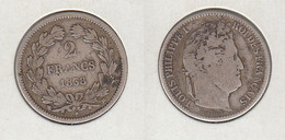 FRANCE 2 Francs 1838 BB  2f  Louis Philippe I - 2 Francs