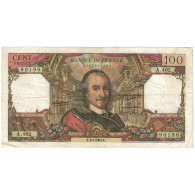 France, 100 Francs, 1969, 1969-04-03, TB, Fayette:65.26, KM:149c - 100 F 1964-1979 ''Corneille''