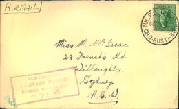 1945, Military Mail On Active Service Censored - Covers & Documents