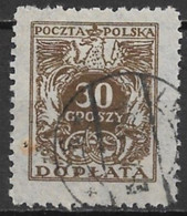 Poland 1924. Scott #J76 (U) Eagle & Numeral Of Value - Taxe