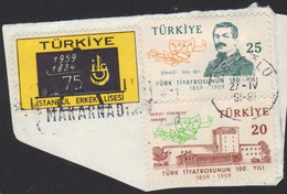 Turkey 1959 TURK TIYATROSUNUN 100 YILI Sinasi Delvet Tiyatrosu Ankara Teatro Theater Theater FRB00140 - Briefe U. Dokumente