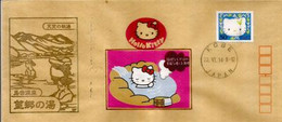 Hello Kitty ! (Sanrio) Letter From Kobe 2014 (outdoor Mountain Hot Springs) - Lettres & Documents