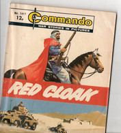 Bande Dessinée, Commando, War Stories In Pictures, RED CLOAK, 66 Pages, De 1980, Format 17,5 X 14 - Lotti E Collezioni