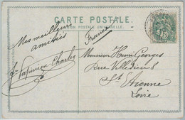 75293 - GREECE - Postal History - POSTCARD With FRENCH POST OFFICE Postmark 1910 - Lettres & Documents