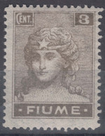 Italy Occupation During WWI Fiume 1919 Sassone#33 Mi#33 Oily Paper, Mint Never Hinged - Fiume