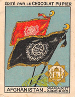 PIE-FO-21-2900 : AFGHANISTAN. DRAPEAU ET ARMOIRIES. EDITION DU CHOCOLAT PUPIER. - Afghanistan