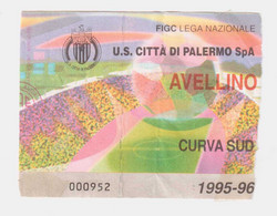 54324 101/ BIGLIETTO Stadio - PALERMO Vs AVELLINO - 1995/1996 - Toegangskaarten