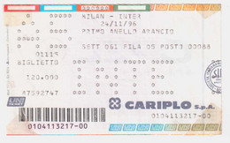 54344 113/ BIGLIETTO Stadio - MILAN Vs INTER - 24/11/1996 - Toegangskaarten