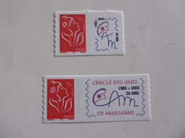 2006   P3802Aa/3802Ab  * *     MARIANNE DE LAMOUCHE CERCLE DES AMIS DE MARIANNE LA PAIRE - Unused Stamps