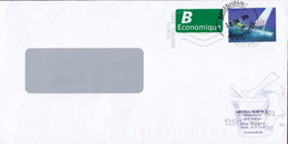 Denmark B ECONOMIQUE Label ABCELL SERVICE Rødovre KØBENHAVNS POSTCENTER 2014 Cover Brief PORTO KONTROLLERET - Cartas & Documentos