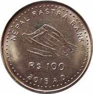 NEPAL CONSTITUTION 2015 100-Rupees Commemorative COIN  UNC - Nepal