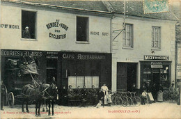 St Arnoult * Devanture Façade " Au Rendez Vous Des Cyclistes " , Café Restaurant * Attelage Diligence - St. Arnoult En Yvelines