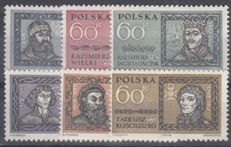 Poland 1961 Mi#1232-1237 Mint Never Hinged - Nuevos