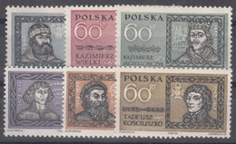 Poland 1961 Mi#1232-1237 Mint Never Hinged - Nuevos