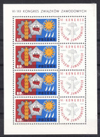 Poland 1967 Mi#1769 Kleinbogen Mint Never Hinged - Unused Stamps