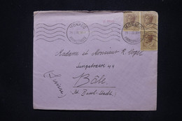 MONACO - Enveloppe Pour La Suisse En 1933 Avec Vignette Au Verso  - L 106974 - Briefe U. Dokumente