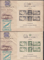Cuba 1951 Antonio Gutieras Holmes FDC - First Day Covers, Primer Dia Mi#Block 7 And 8, Scarce Pieces - Lettres & Documents
