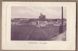 CPA 34 - CAPESTANG - Vue Générale - TB PLAN D'ensemble Du Village - Vue De Près + Personnage à Droite - Capestang