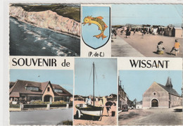 Souvenir De WISSANT - Divers Aspects , Blason  - 105x150 Dentelée, Glacée - Timbrée 1967 - Ed. Combier N° 3 C - Wissant