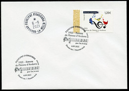 ANDORRA (2021) 1921 Estrena De L'himne D'Andorra, Himno, Music, Anthem, Hymne, Musique, Oiseau, Birds, Notes - First Day - FDC