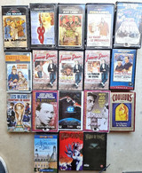 LOT 18 Films Vidéo VHS D'occasion Avec Boites Et Jaquettes - Verzamelingen, Voorwerpen En Reeksen