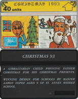 823/ Gibraltar, P27. Christmas, 40 Ut.; 310L - Gibraltar