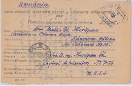 56047 -   ROMANIA /  WWII -  POSTAL HISTORY: CARD To P.O.W. In RUSSIA Oct. 1947 - Covers & Documents