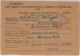 56043 -   ROMANIA /  WWII -  POSTAL HISTORY: CARD To P.O.W. In RUSSIA 1947 - Covers & Documents
