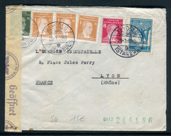 Turquie - Enveloppe De Istanbul Pour Lyon En 1943 Avec Contrôle Postal Allemand - Prix Fixe !!! - Ref S 4 - Brieven En Documenten