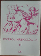 Ricerca Musicologica III - AA.VV. - Iudim,1983 - A - Other & Unclassified