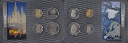 Spain 1975 Stgl./unzirkuliert Kursmünzen Stgl./unzirkuliert 1975 1 Peseta Until 50 Pesetas - Mint Sets & Proof Sets