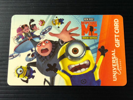 Mint Gift Card - Universal Orlando Resort - DESPICABLE ME - MINION MAYHEM, Set Of 1 Mint Card - [6] Colecciones