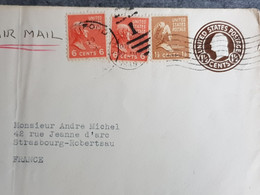 ETATS-UNIS USA Entier Postal Sur Enveloppe Avec Complément D Affranchissement ( Grande Enveloppe ) - Otros & Sin Clasificación
