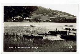 CPSM - M - 38 - CHARAVINES - LAC DE PALADRU - La Plage - - Charavines