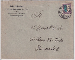 SUISSE - 1922 - PRO JUVENTUTE - ENVELOPPE De MENZINGEN => LA CHAUX-DE-FONDS - Covers & Documents