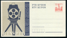 YUGOSLAVIA 1971 Television Lottery 0.50 D. Postal Stationery Card Unused.  Michel  FLP 1 - Postal Stationery