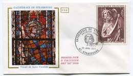 RC 21357 FRANCE CATHEDRALE DE STRASBOURG 1971 ENVELOPPE 1er JOUR FDC - 1970-1979