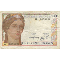 France, 300 Francs, Serveau, TB+, Fayette:29.3, KM:87a - 300 F 1938-1939