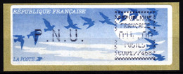 Frankreich France ATM Stamps LSA C001.77468 Torcy / Michel 11 F.3 E / PNU 14,00 ** /  Distributeurs Automatenmarken - 1990 « Oiseaux De Jubert »