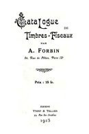 WORLDWIDE, Catalogue De Timbres-Fiscaux, By A. Forbin, The Reprint Of The 1915 Edition - Belastingzegels