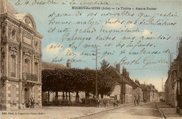 Nogent Sur Seine * Avenue Pasteur Et Vue Sur Le Théâtre * Salle De Spectacle - Nogent-sur-Seine
