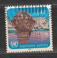 NACIONES UNIDAS 1986 - SEDE DE GINEBRA - LA ESFERA - YVERT Nº 153 USADO DE FAVOR - Used Stamps